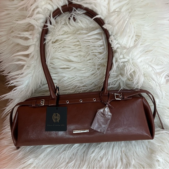 House of Harlow autumn brown leather bag purse brand new w tags - Picture 1 of 3